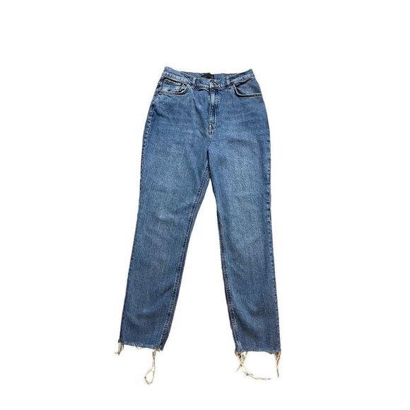 ASOS Design Raw Hem Mom Jean 30 - Picture 1 of 9